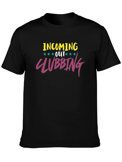 Camiseta Negra con Diseño Clubbing