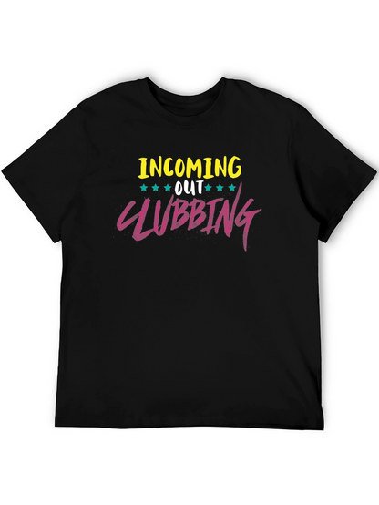 Camiseta Negra con Diseño Clubbing
