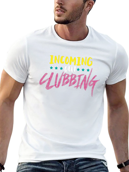 Camiseta Negra con Diseño Clubbing