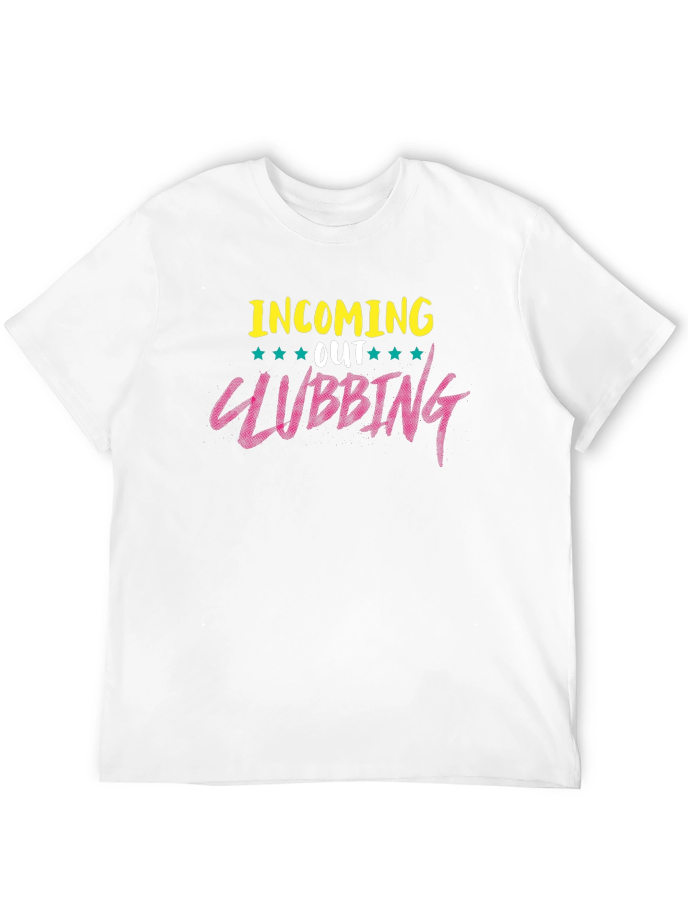 Camiseta Negra con Diseño Clubbing