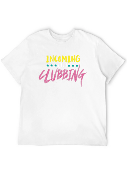 Camiseta Negra con Diseño Clubbing
