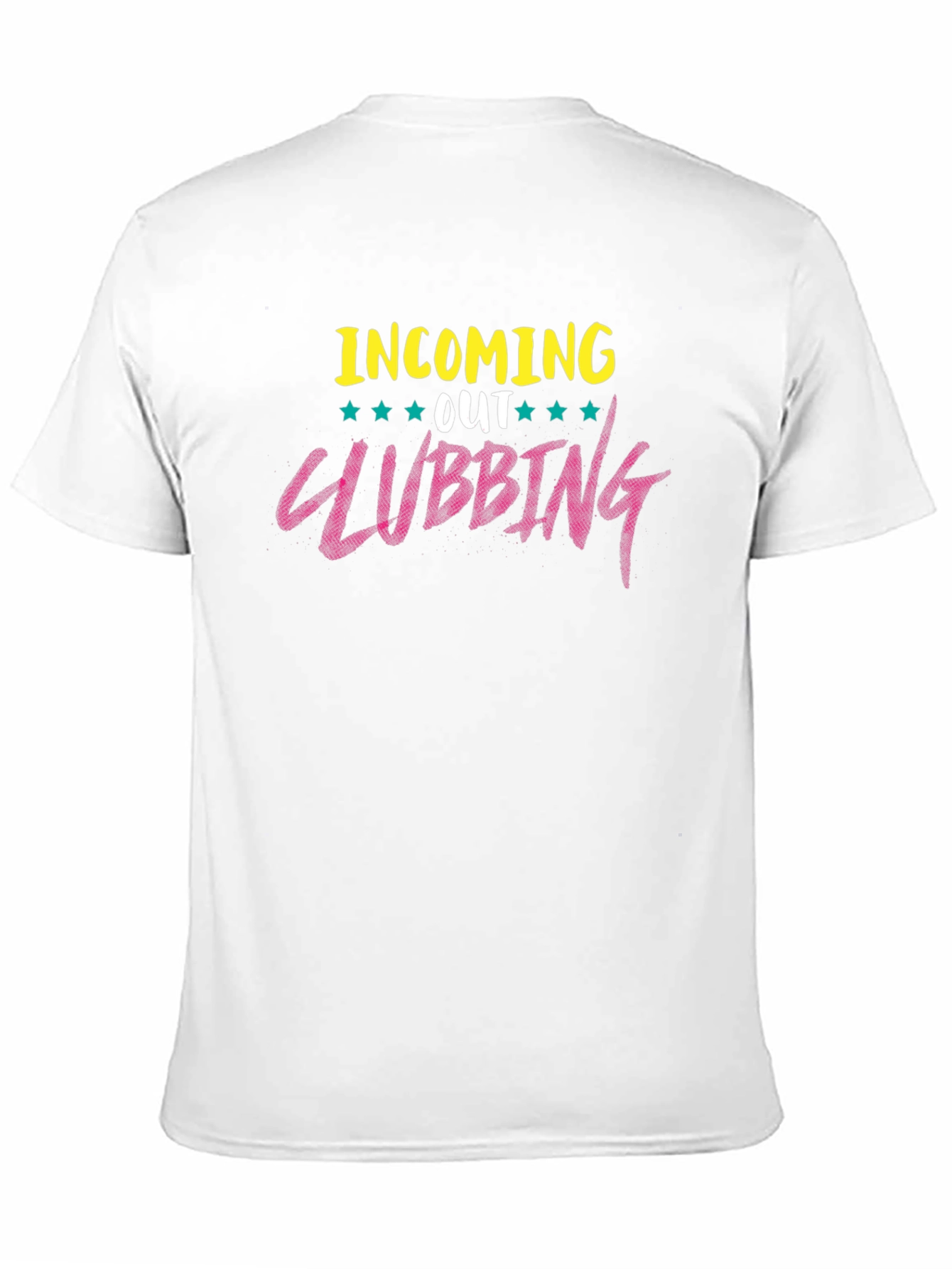 Camiseta Negra con Diseño Clubbing