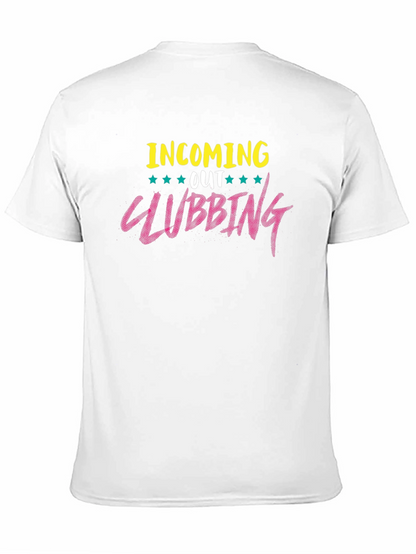 Camiseta Negra con Diseño Clubbing