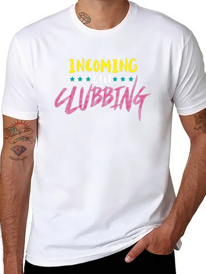Camiseta Negra con Diseño Clubbing