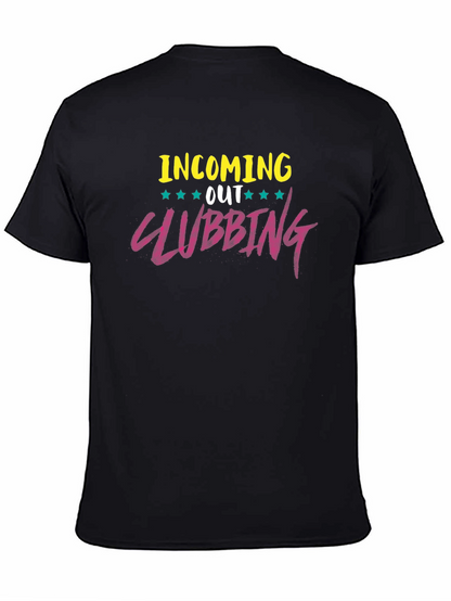 Camiseta Negra con Diseño Clubbing