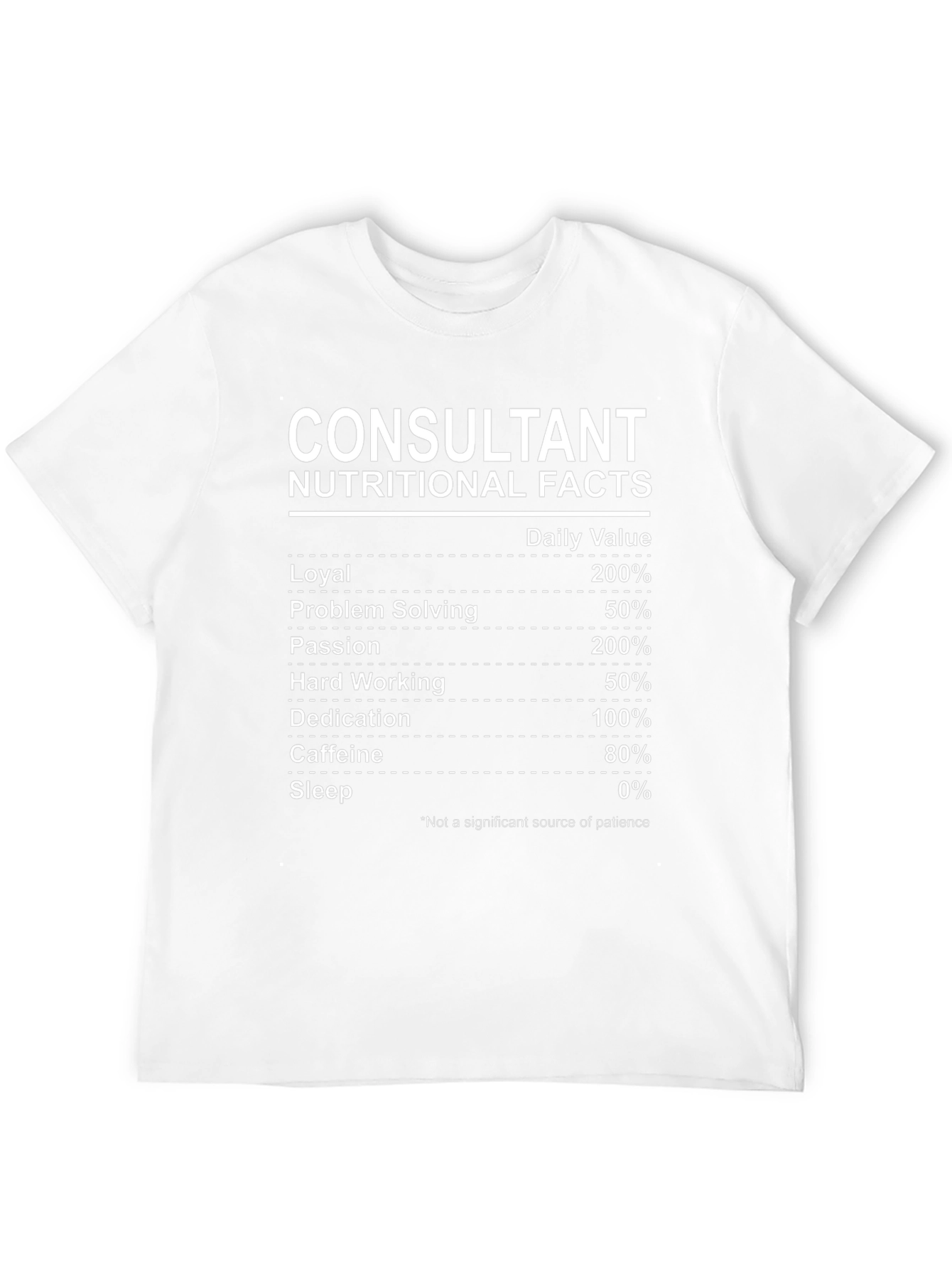Camiseta Consultant Nutritional Facts