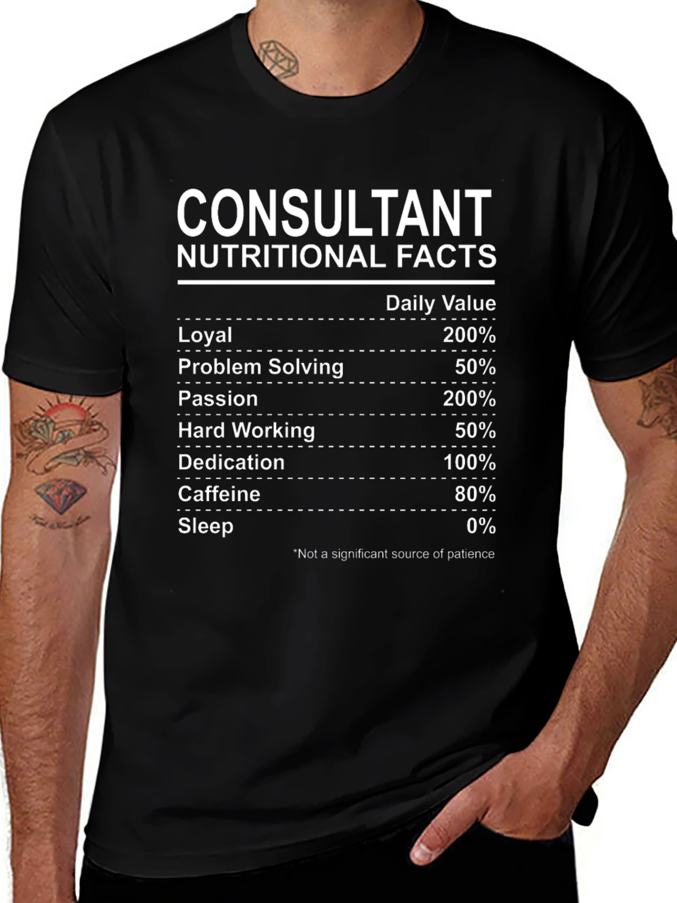 Camiseta Consultant Nutritional Facts