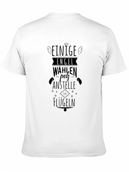 Camiseta Negra Algunos Ángeles Eligen Pelz Anstelle