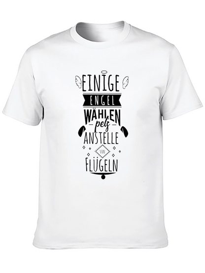 Camiseta Negra Algunos Ángeles Eligen Pelz Anstelle