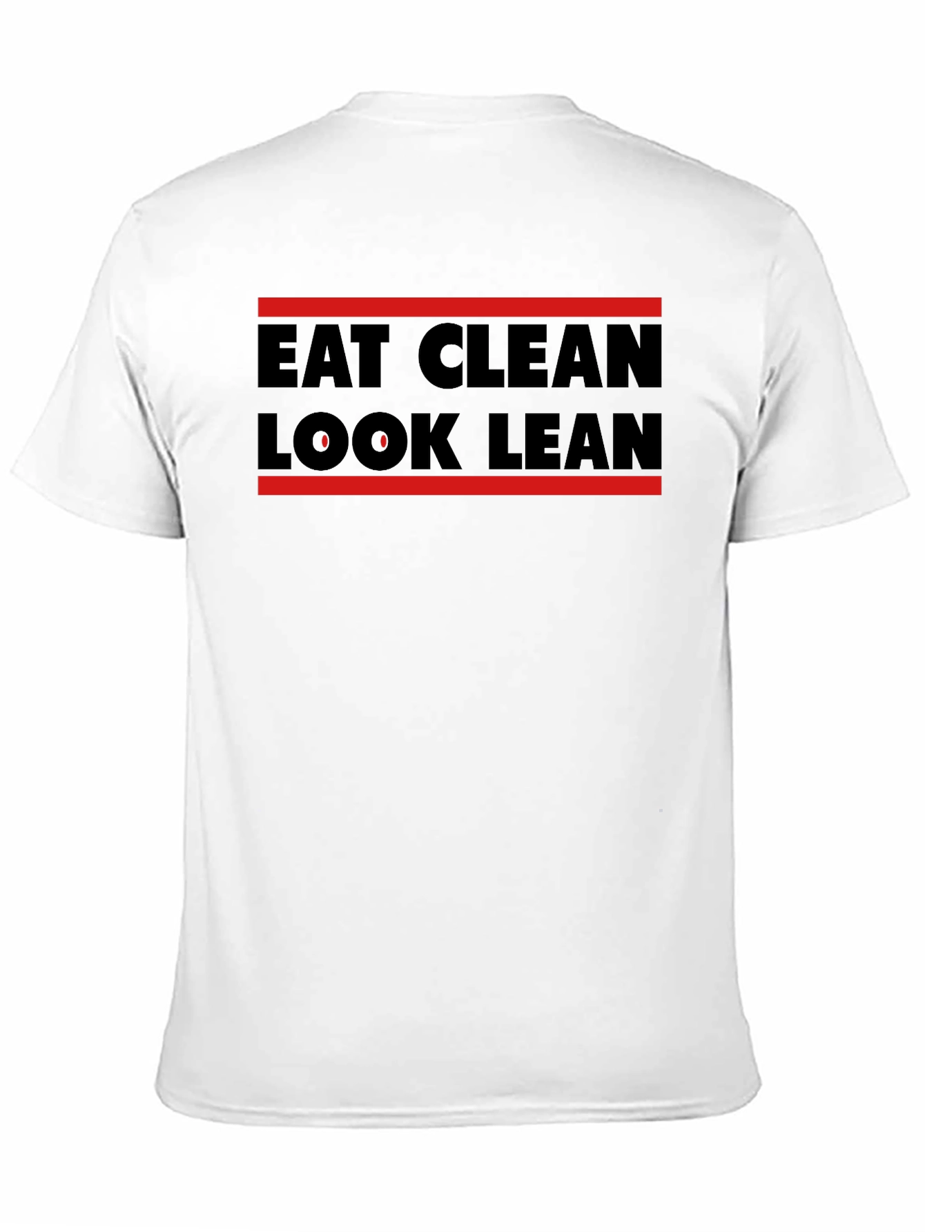 Camiseta Hombre Eat Clean Look Lean Negra