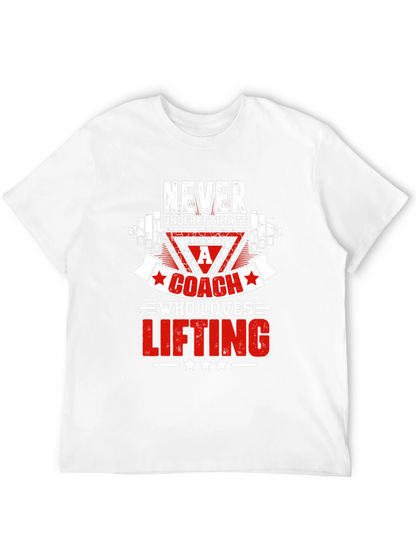 Camiseta Negra para Entrenador de Levantamiento de Pesas