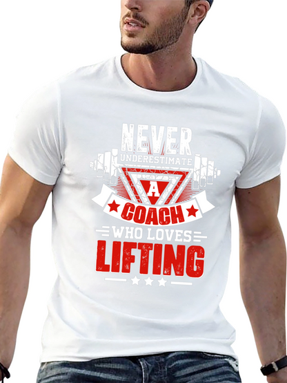 Camiseta Negra para Entrenador de Levantamiento de Pesas