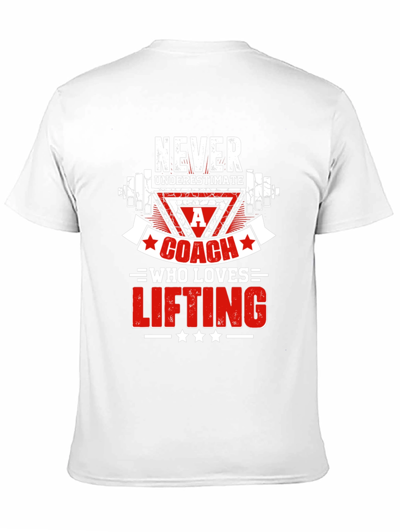 Camiseta Negra para Entrenador de Levantamiento de Pesas