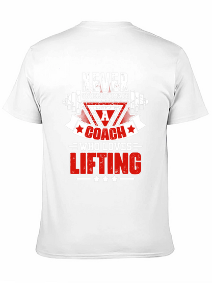 Camiseta Negra para Entrenador de Levantamiento de Pesas