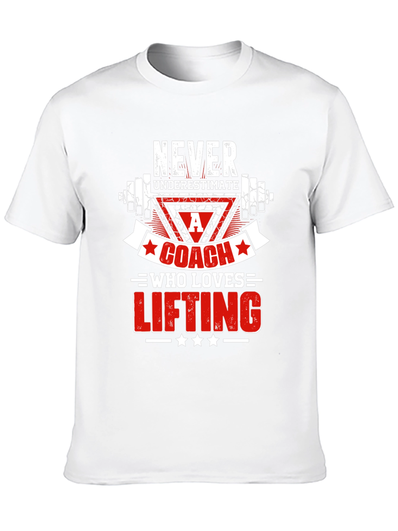 Camiseta Negra para Entrenador de Levantamiento de Pesas