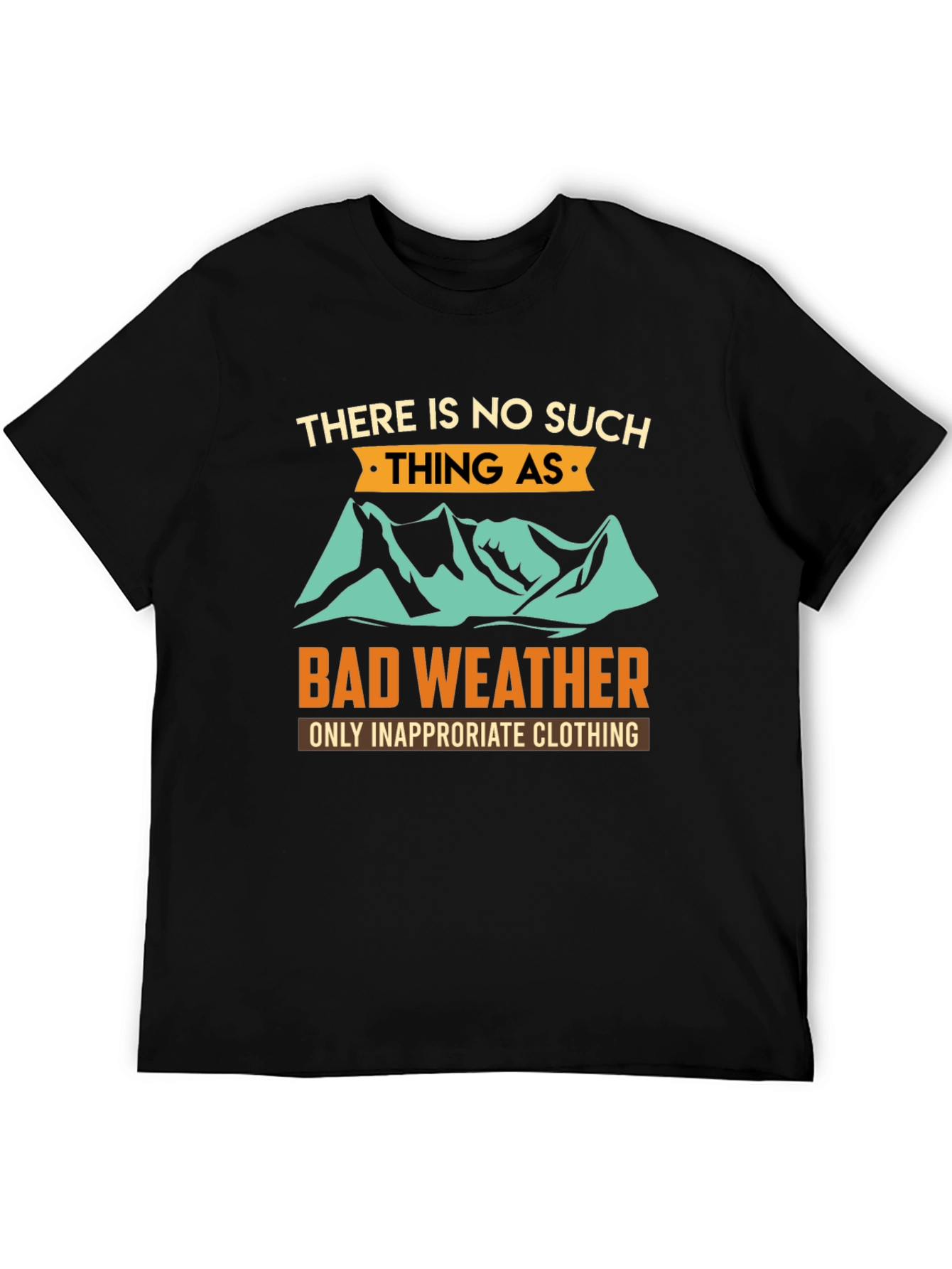 Camiseta Negra con Diseño Inspirador para Aventureros
