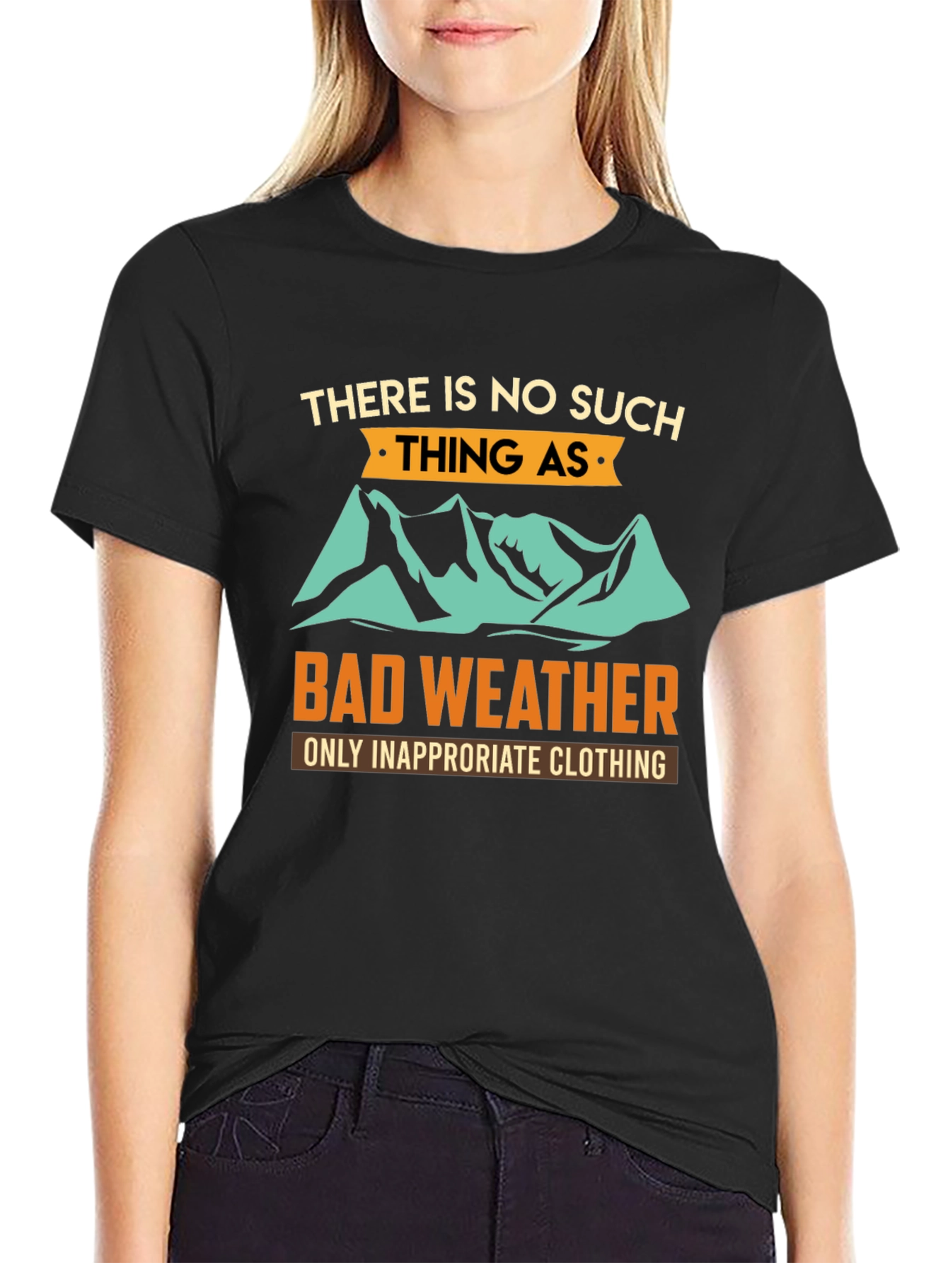 Camiseta Negra con Diseño Inspirador para Aventureros