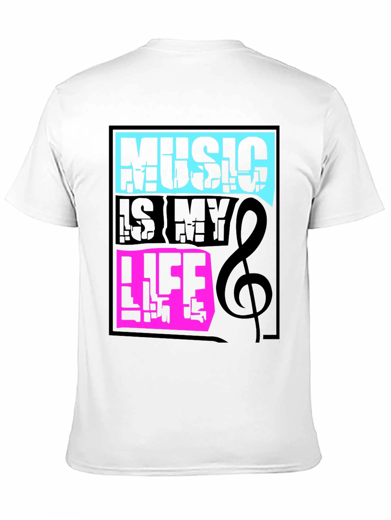 Camiseta Negra Music is My Life