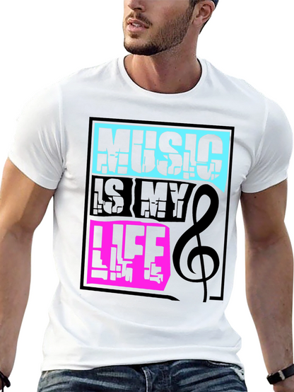 Camiseta Negra Music is My Life