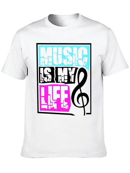 Camiseta Negra Music is My Life