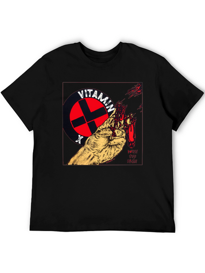 Camiseta Negra con Diseño Vitamin X