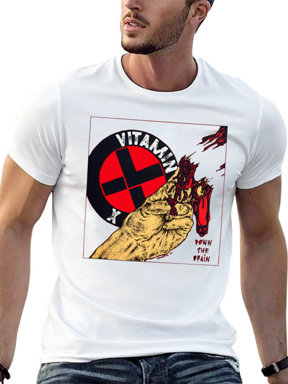 Camiseta Negra con Diseño Vitamin X