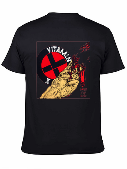 Camiseta Negra con Diseño Vitamin X