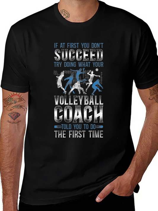 Camiseta de Entrenador de Voleibol - Si No Triunfas
