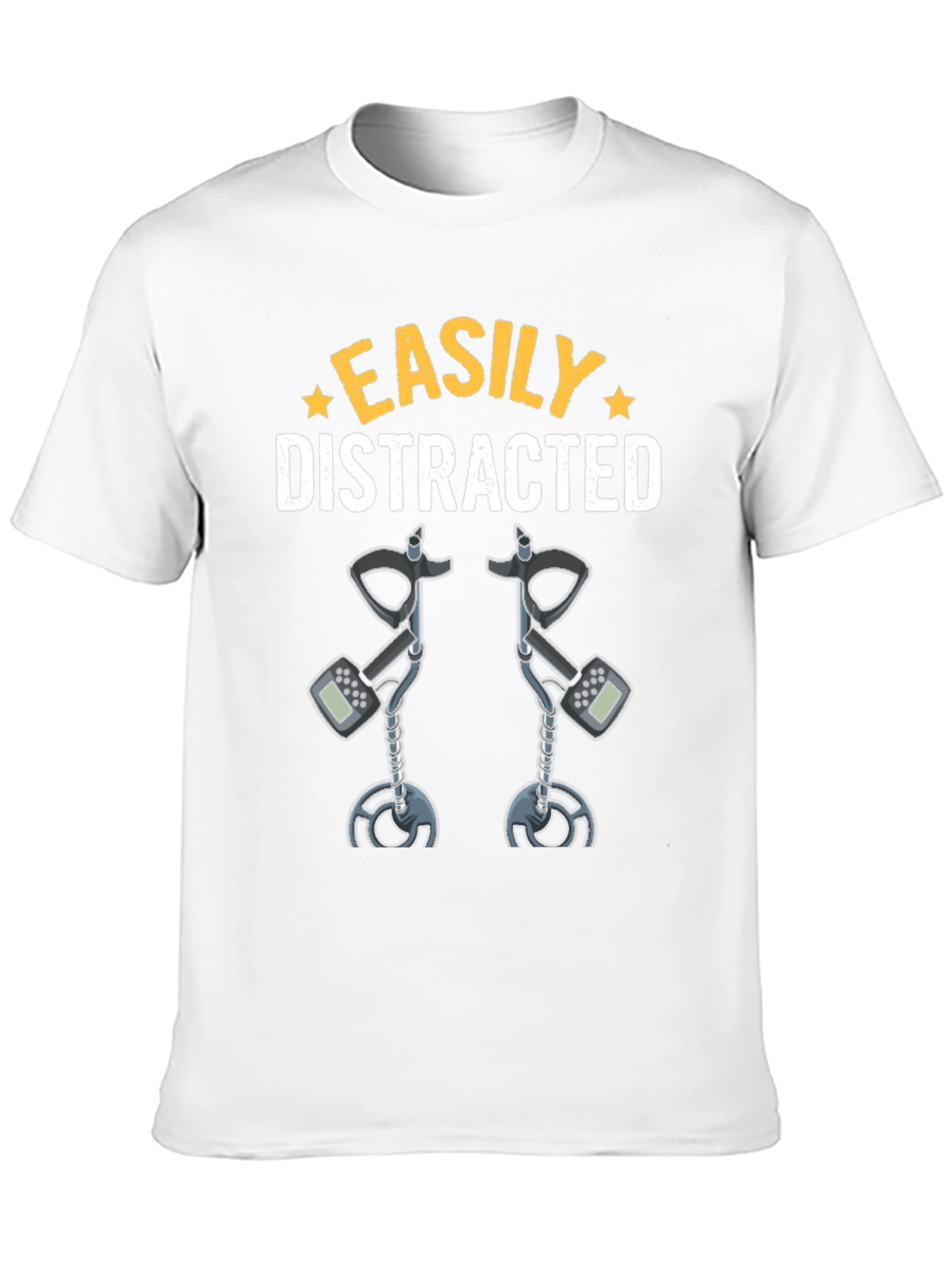 Camiseta Fácilmente Distraído Detector de Metales