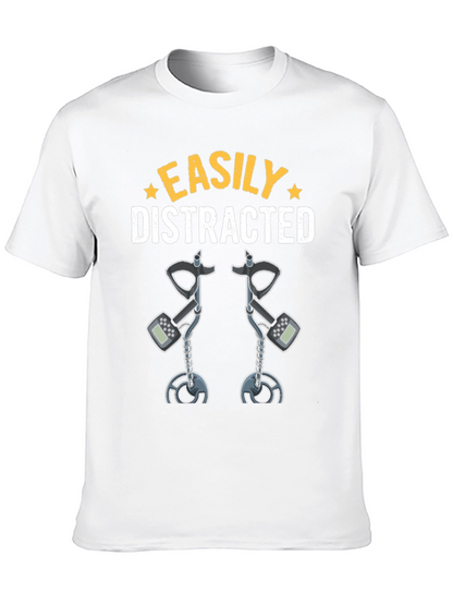 Camiseta Fácilmente Distraído Detector de Metales