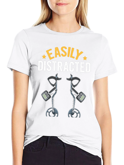 Camiseta Fácilmente Distraído Detector de Metales