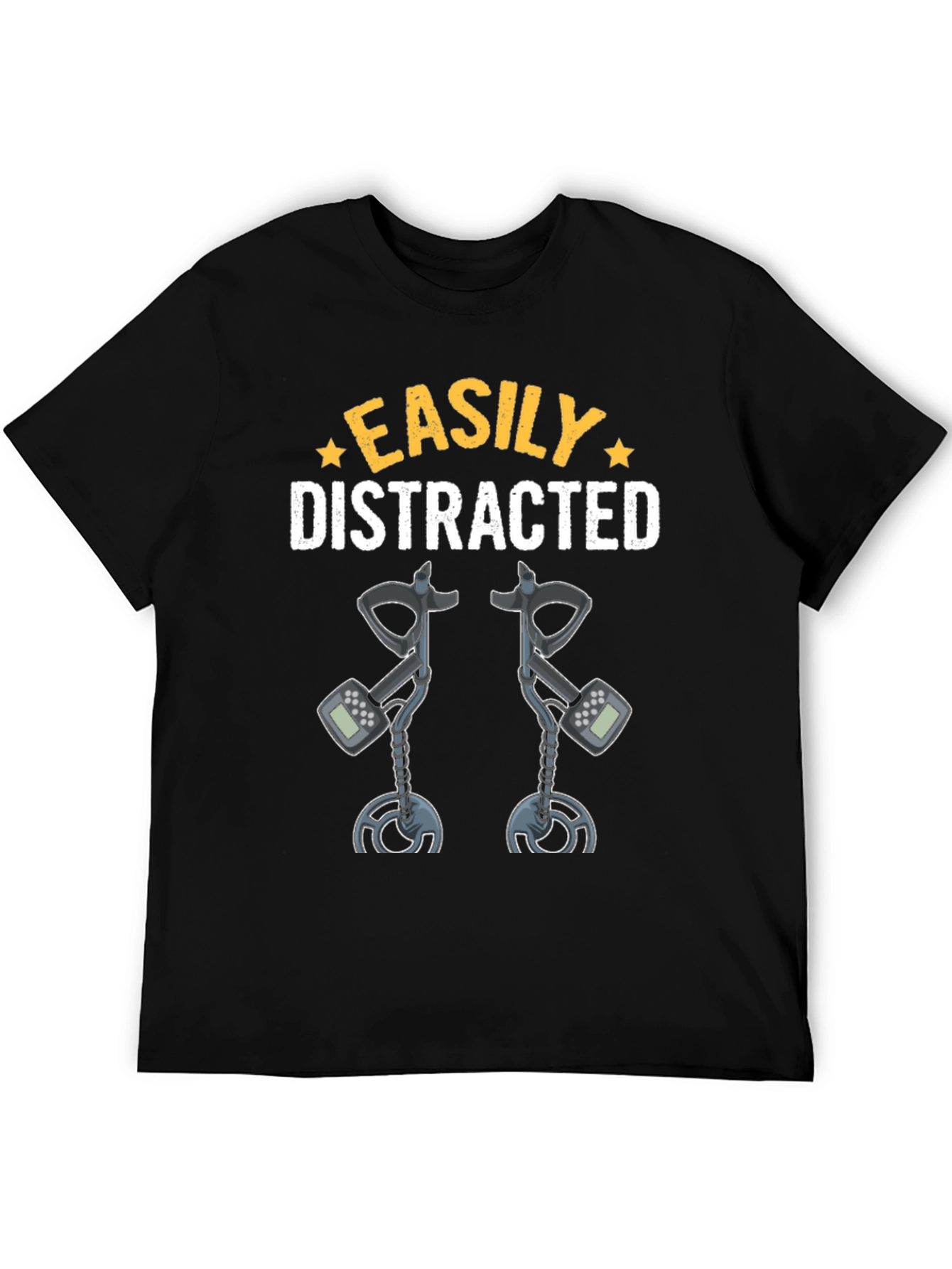 Camiseta Fácilmente Distraído Detector de Metales