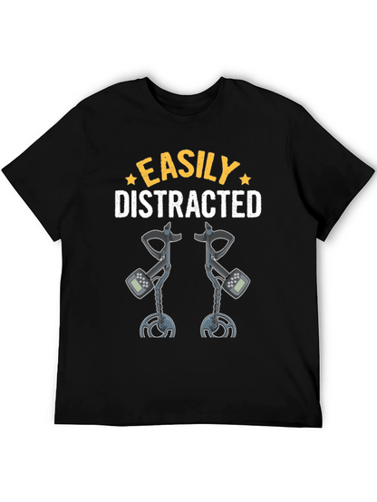 Camiseta Fácilmente Distraído Detector de Metales