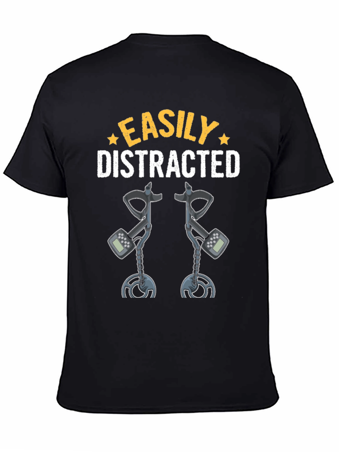 Camiseta Fácilmente Distraído Detector de Metales