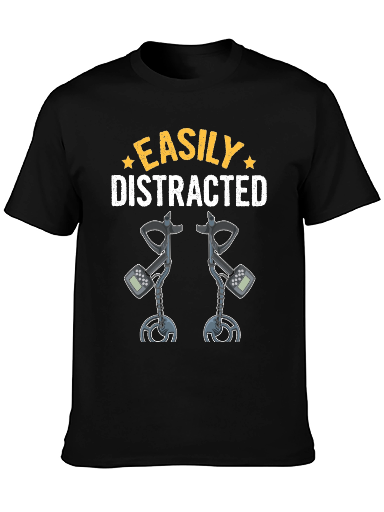 Camiseta Fácilmente Distraído Detector de Metales