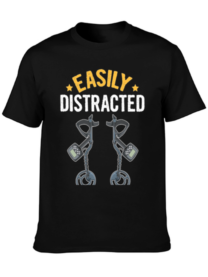 Camiseta Fácilmente Distraído Detector de Metales