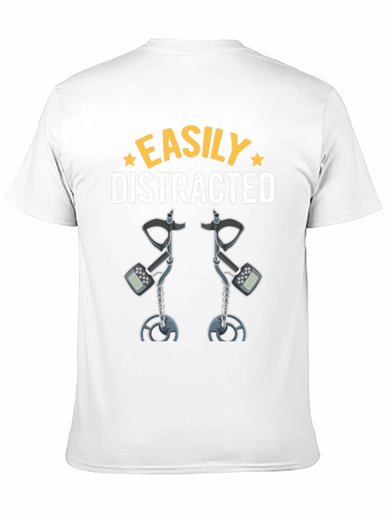 Camiseta Fácilmente Distraído Detector de Metales