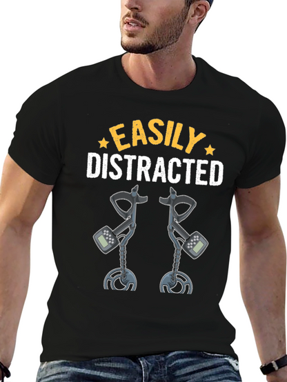 Camiseta Fácilmente Distraído Detector de Metales
