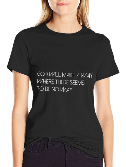 Camiseta Negra con Mensaje Inspirador