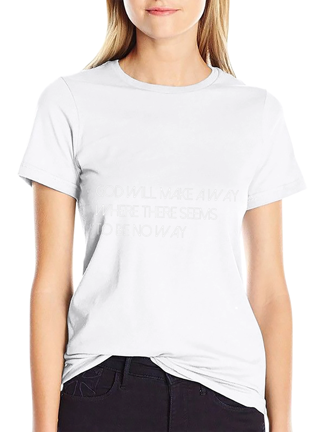Camiseta Negra con Mensaje Inspirador