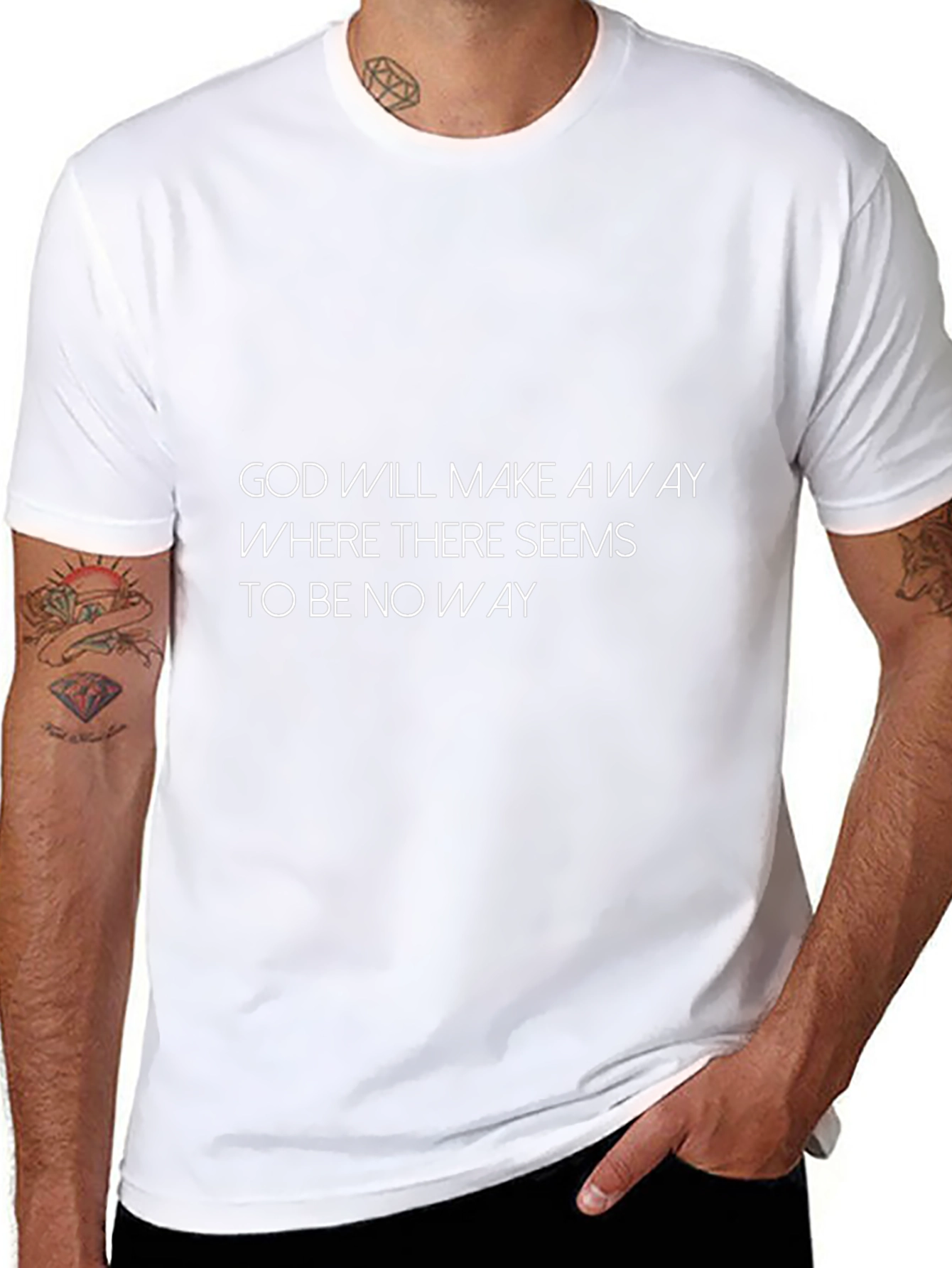 Camiseta Negra con Mensaje Inspirador