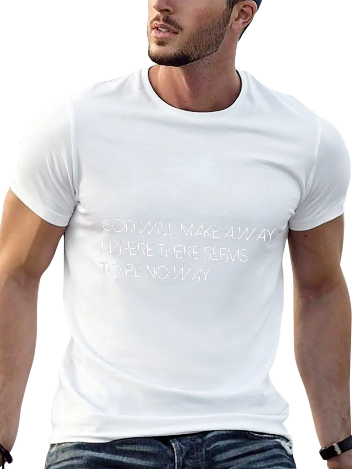 Camiseta Negra con Mensaje Inspirador
