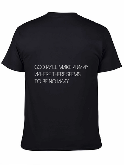 Camiseta Negra con Mensaje Inspirador