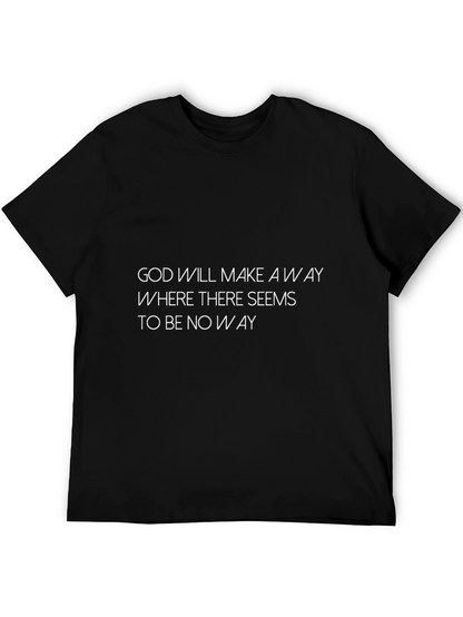 Camiseta Negra con Mensaje Inspirador