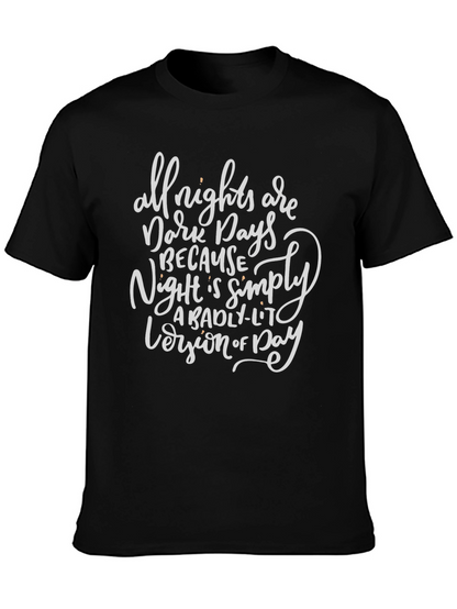 Camiseta Negra con Frase Inspiradora