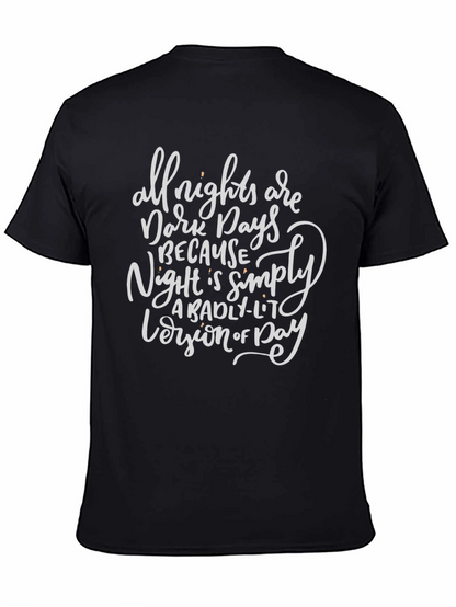 Camiseta Negra con Frase Inspiradora
