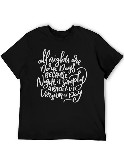 Camiseta Negra con Frase Inspiradora