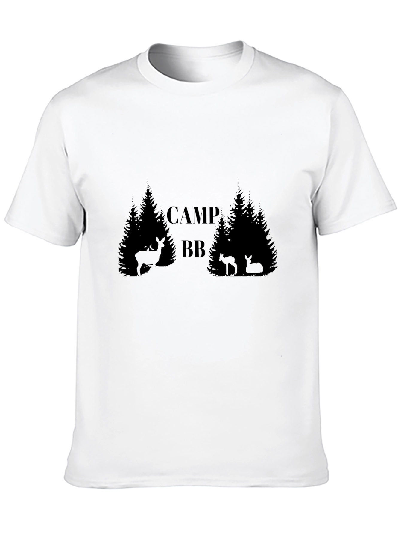 Camiseta Negra Camp BB Estilo Bosque