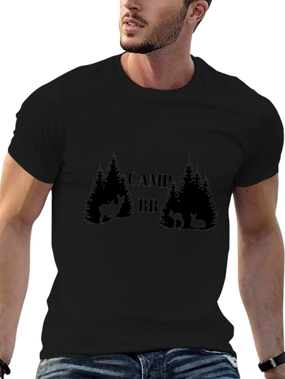Camiseta Negra Camp BB Estilo Bosque