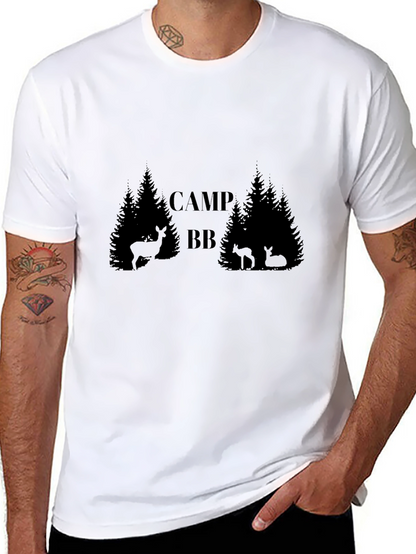 Camiseta Negra Camp BB Estilo Bosque